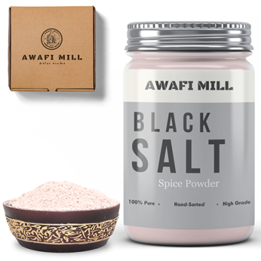 Awafi Mill Himalayan Black Salt Powder Kala Namak 100gm